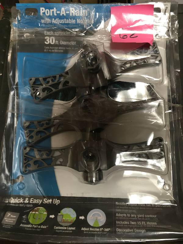 Orbit Watering Equipment Decorative Port-A-Rain with Adjustable Nozzle 56665 in good condition