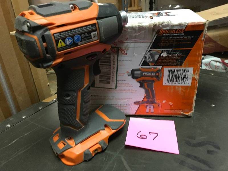 RIDGID 18-Volt GEN5X Brushless 14 in. 3-Speed Impact Driver Bare Tool in good condition