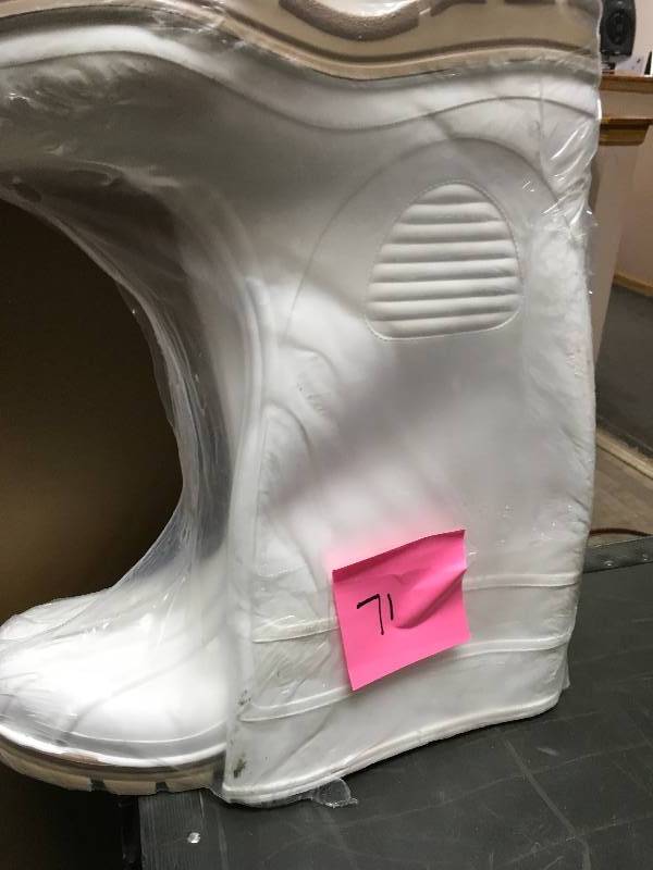 Mens Size 12 White Marine Tuff PVC Boot not used