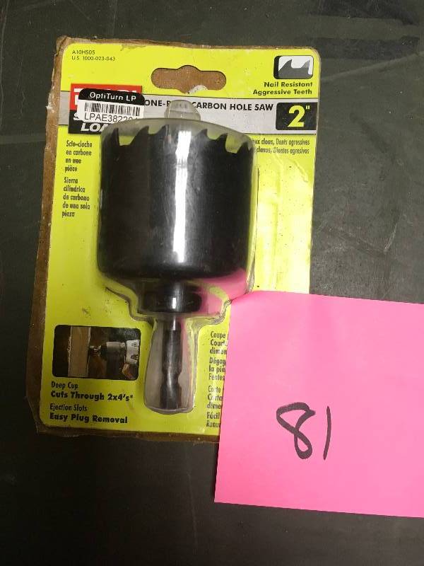 RYOBI 2 in. Carbon Hole Saw in good condition
