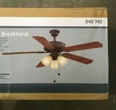 Brookhurst 52 In Led Indoor Brushed Nickel Ceiling Fan With Light