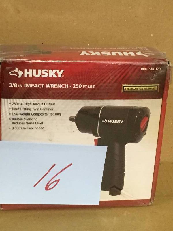 lot 16 image: Husky 38 Air Impact Wrench not used