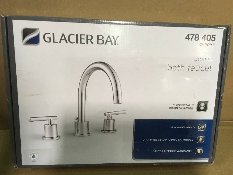 Glacier Bay Dorset 8 In Widespread 2 Handle High Arc Bathroom