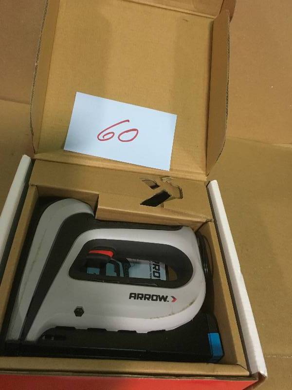 lot 60 image: Arrow Fastener Cordless Electric Staple Gun in good condition