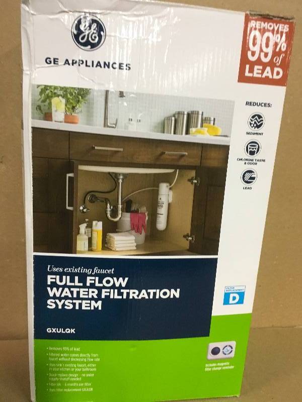 lot 62 image: GE Full Flow Water Filtration System in good condition