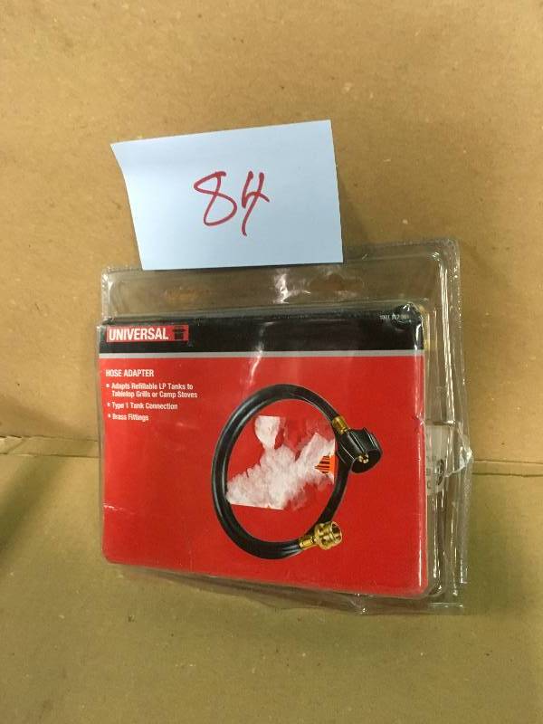 lot 84 image: 4 ft. Hose with Adaptor in good condition