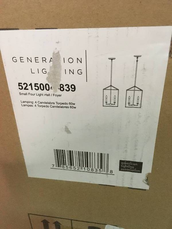 lot 101 image: Sea Gull Lighting Perryton 5215004-839 Chandelier not used