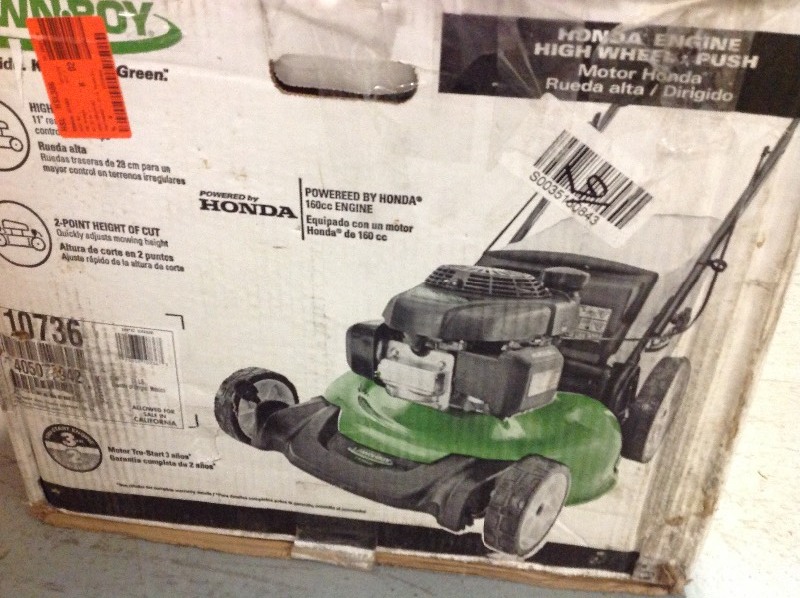 lot 126 image: Lawn-Boy 21 in. Honda Engine High Wheel Push Walk Behind Gas Lawn Mower in good conditions