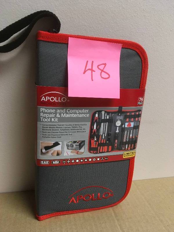 lot 48 image: Apollo Phone and Computer Repair and Maintenance Tool Kit (79-Piece)  in good condition