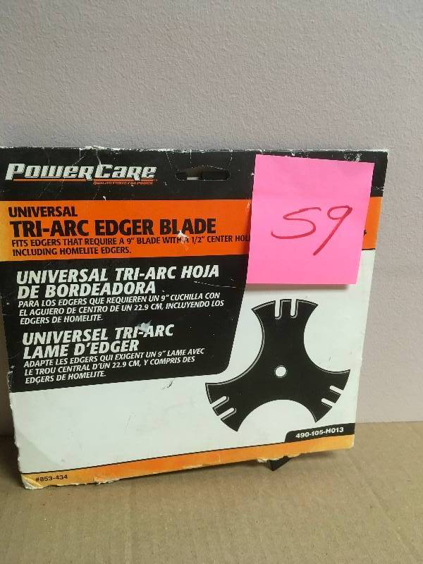 lot 59 image: Power Care Universal Tri-Arc Edger Blade  in good condition