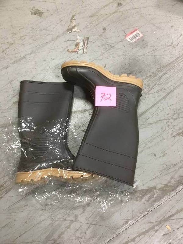 lot 72 image: Heartland Mens Size 12 Brown Barnyard PVC Boot not used
