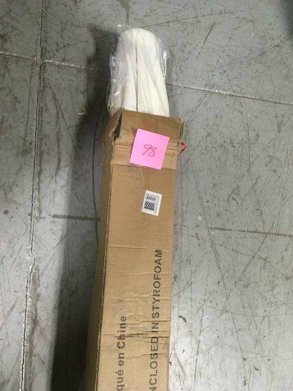 lot 98 image: Trademark Innovations 9 ft. Deluxe Solar Powered LED Lighted Patio Umbrella in Beige  in good condition