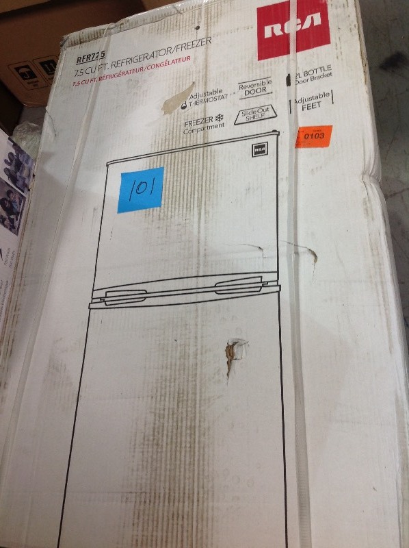 lot 101 image: RCA 7.5 cu. ft. Mini Fridge with Stainless Look in  good conditions