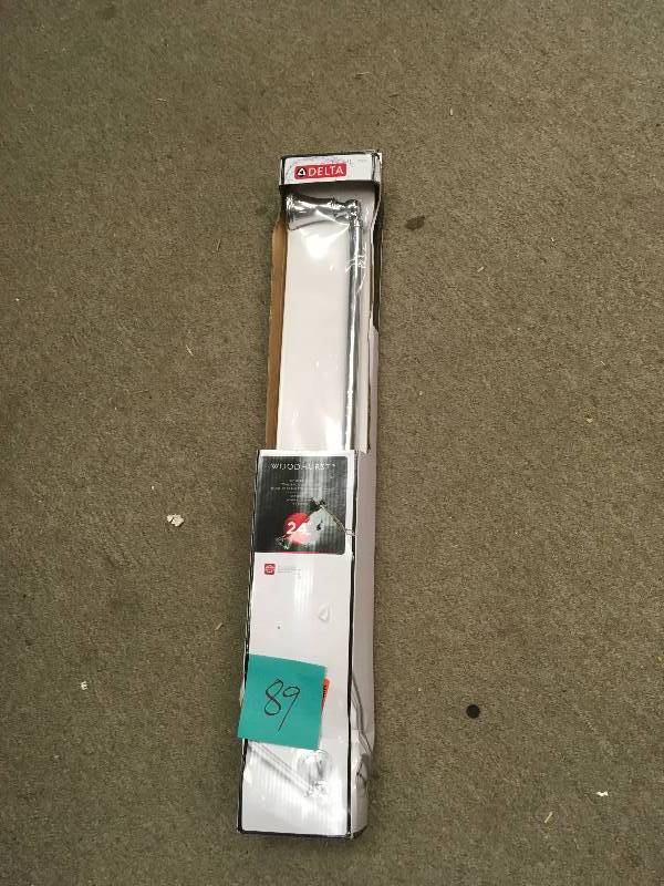 lot 89 image: Delta Woodhurst Towel Bar not used