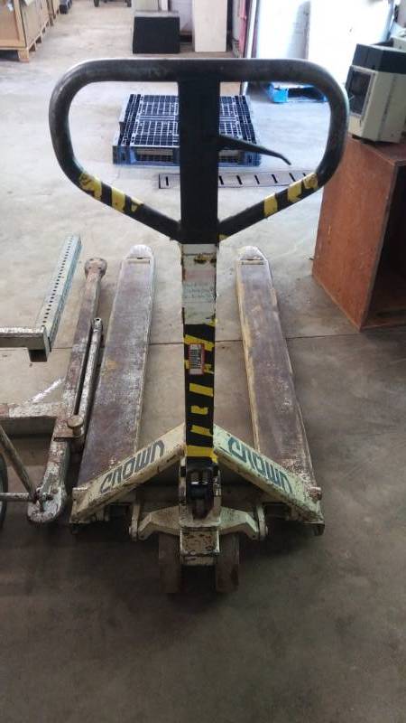 Crown Pallet Jack With Longer Than Normal Arms