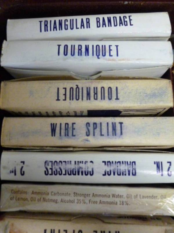lot 125 image: Vintage First Aid Kit