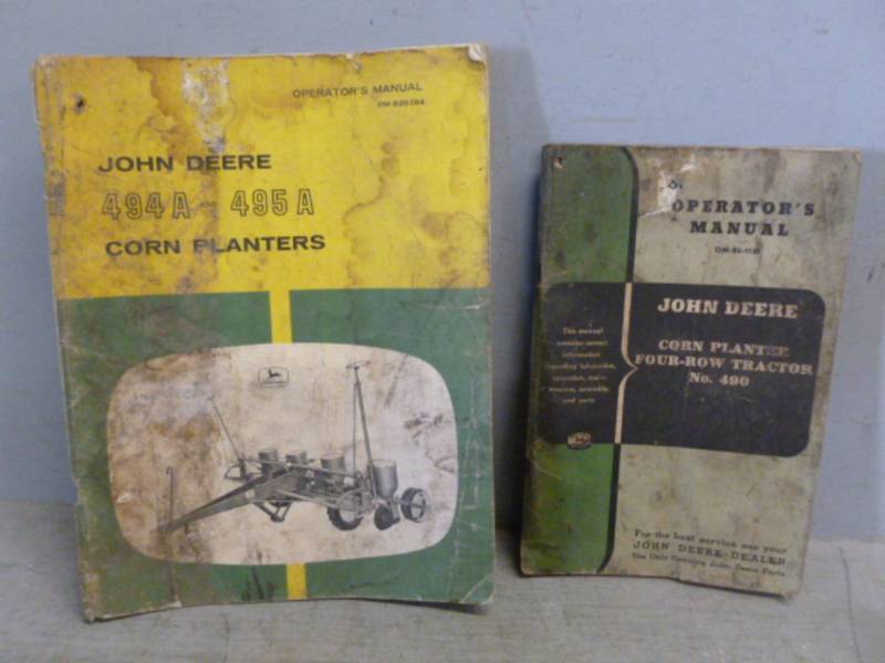 lot 139 image: Vintage John Deere Manuals