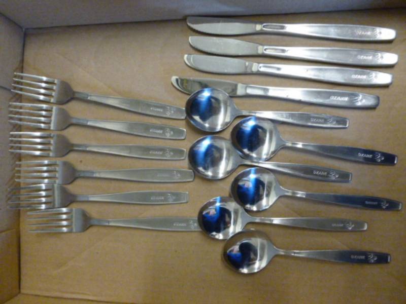 lot 155 image: Vintage Airline Flatware