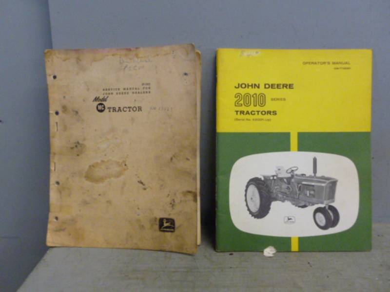 lot 172 image: Vintage John Deere Manuals