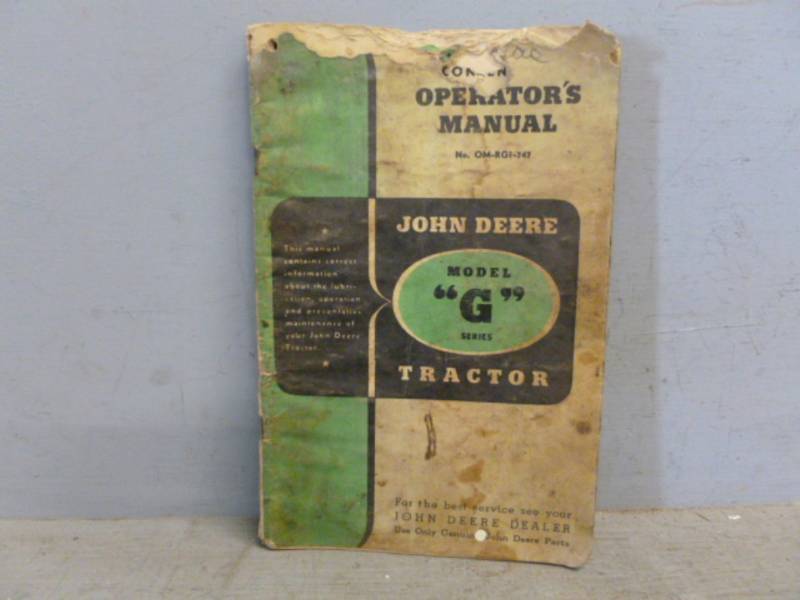 lot 175 image: Vintage John Deere Manual