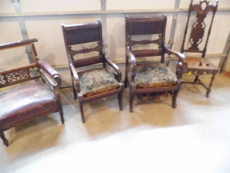 Lot of 4 Antique Chairs