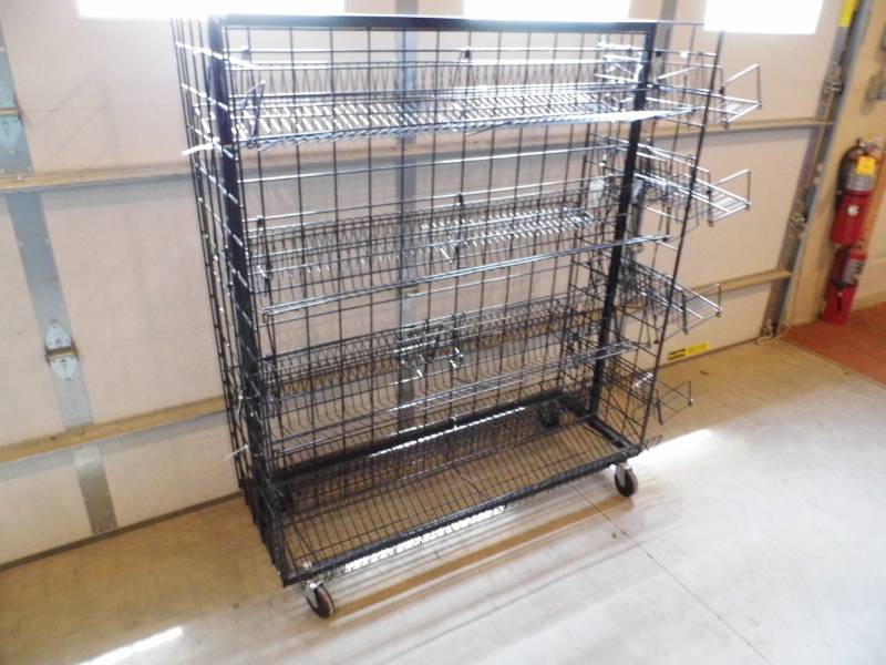 Black Rolling Store Fixture