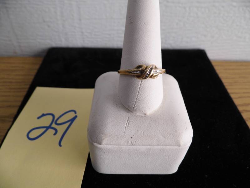 10K Gold Ring  Silver Ring