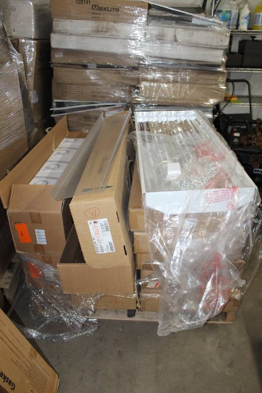 lot 224 image: Lot of (26) Lamp Pro 6-Lamp High Bay 32W T8 Light Ballasts, Cree LR6C LED Recessed Lighting Fixtures, Gasket Fluorescent Fixture