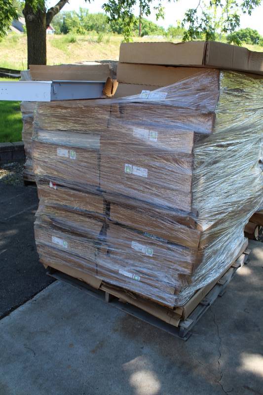 lot 228 image: Lot of (Approximately 28) Simkar LED Ceiling-Mount Light Assembly with Lamps, Ballast