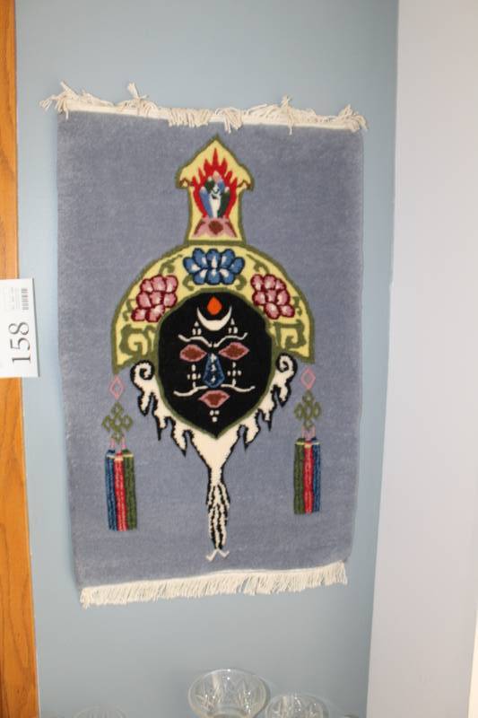 lot 158 image: Folk Art Fabric Wall Art