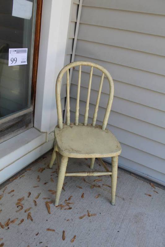 lot 99 image: Wood Kitchen Chair