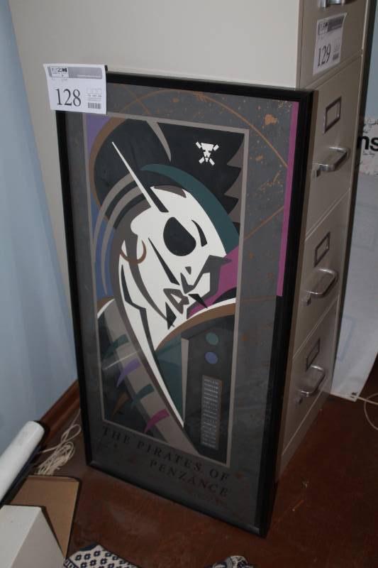 lot 128 image: Gilbert and Sullivan The Pirates of Penzance Opera Venue Framed Wall Art