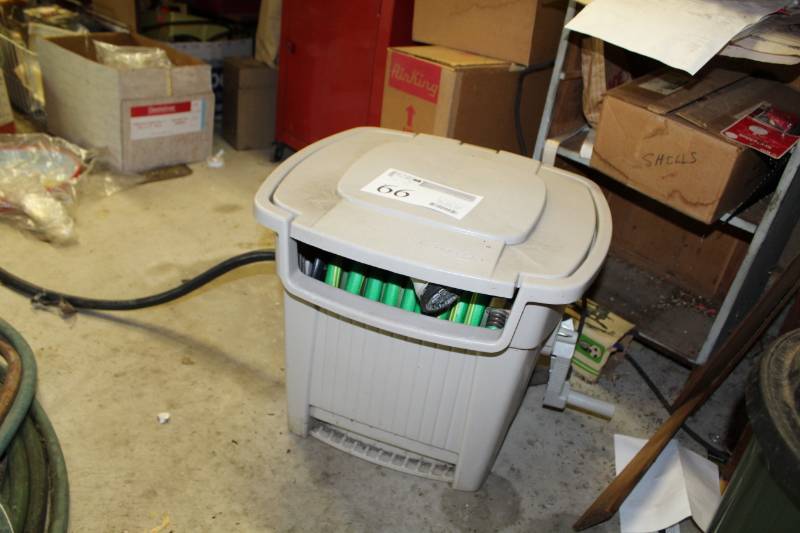 lot 66 image: Suncast Garden Hose Box with Garden Hose
