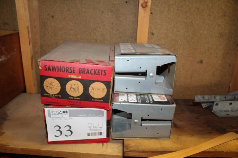 lot 33 image: Sawhorse Brackets