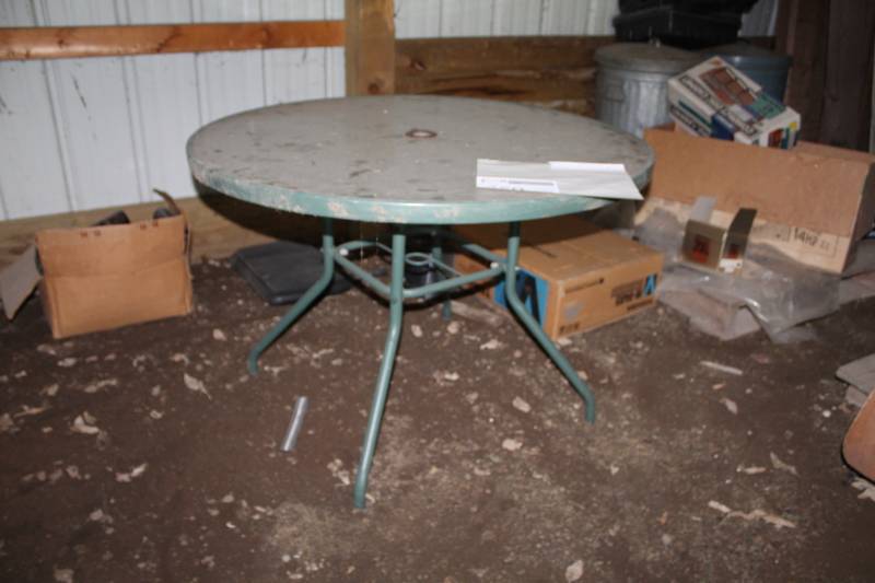 lot 359 image: Umbrella Patio Table