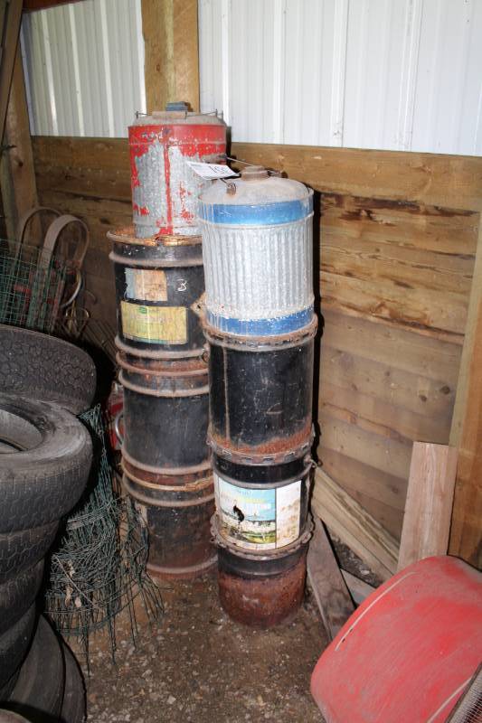 lot 351 image: Metal Buckets, Cans