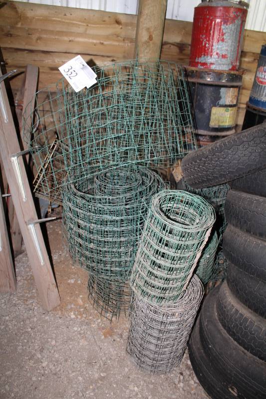 lot 352 image: Rolls of 24in. Wire Fencing