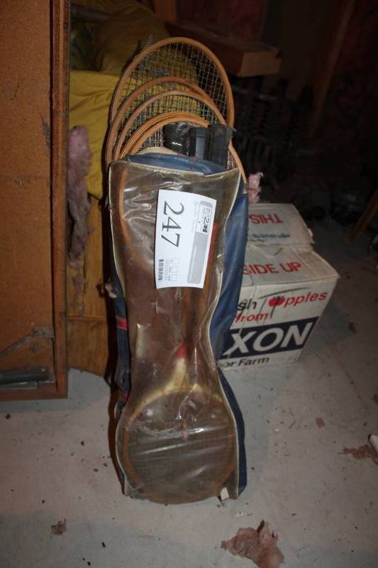 lot 247 image: Badmitton Rackets