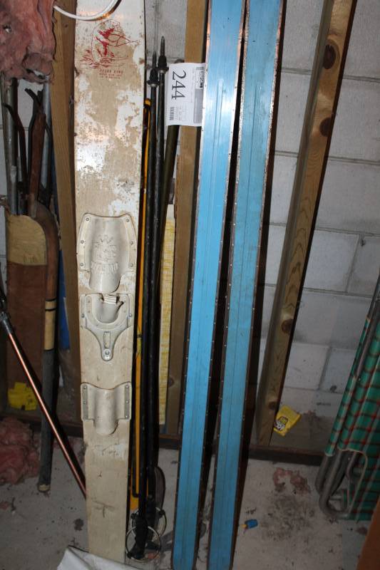 lot 244 image: Snow Skis, Poles, Misc. Skis