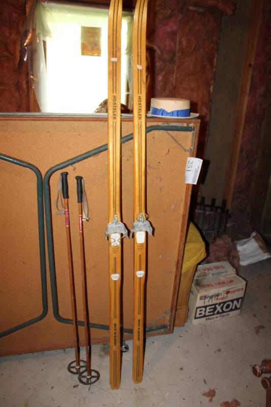 lot 242 image: Hosteler Cross Country Skis and Poles