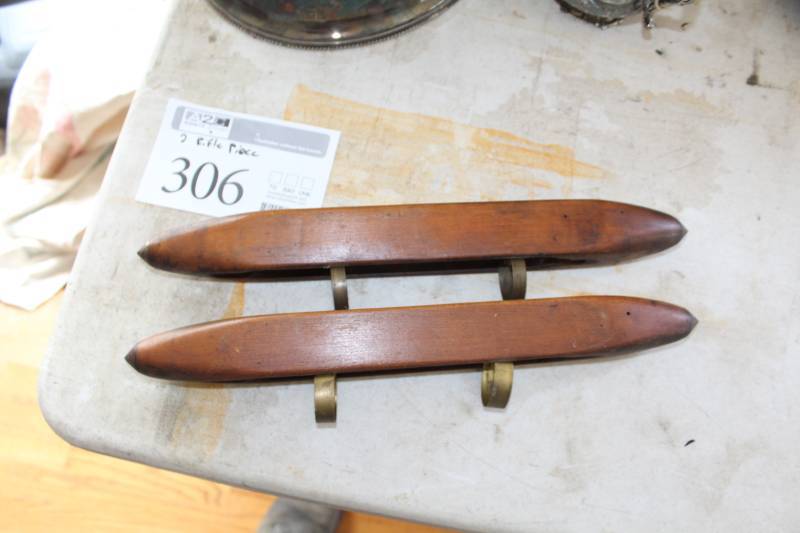 lot 306 image: Lot of (2) Wood Rifle Gun Stocks