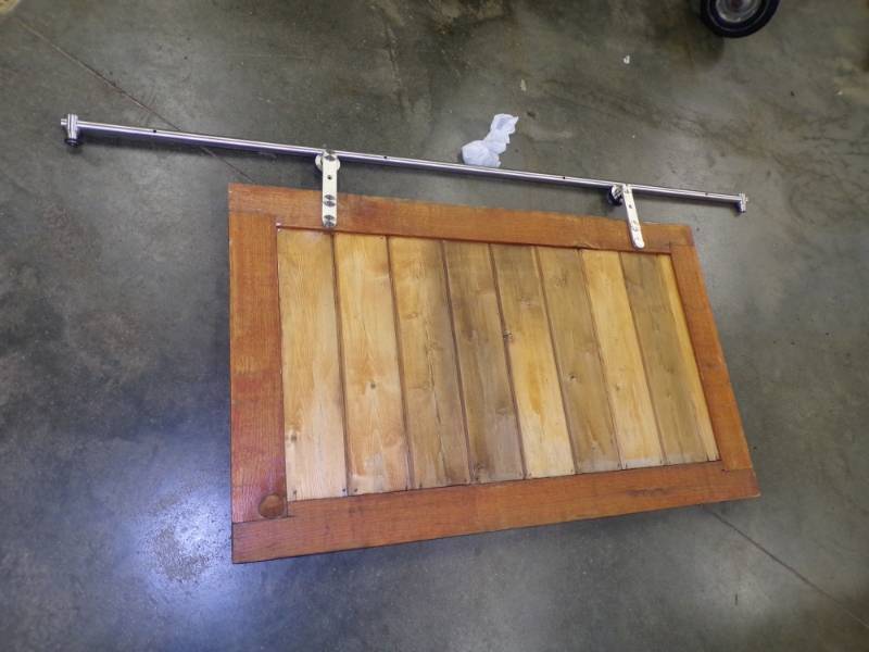 lot 49 image: Door with Stainless Steel Rolling Track