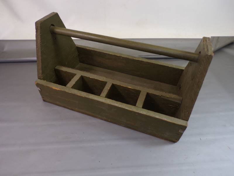 lot 58 image: Olive Drab Military tool Caddy
