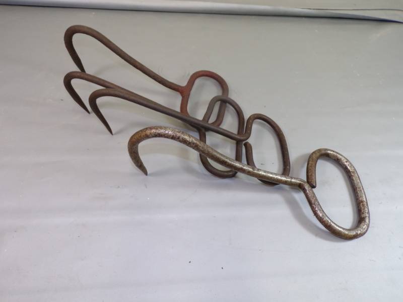 lot 59 image: Iron Bale Hooks