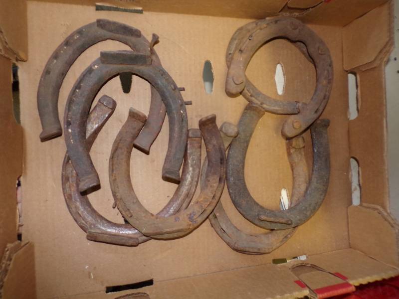 lot 107 image: Vintage Horse Shoes