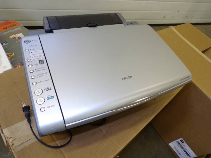 lot 122 image: Epson Printer Scanner Consignor states works