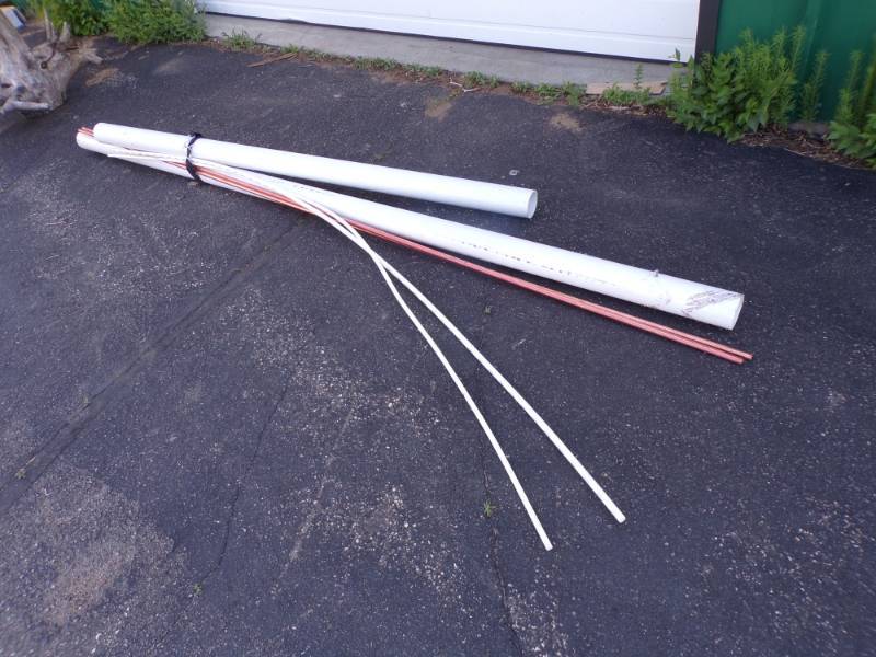 lot 125 image: Lot of Copper, PEX and PVC Pipe