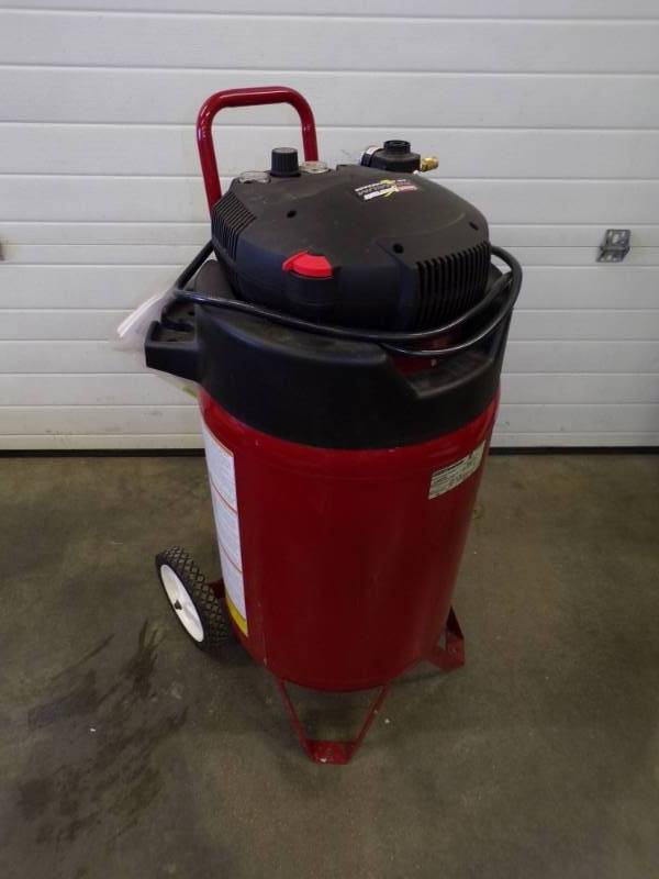 lot 127 image: Coleman 27 Gallon Air Compressor