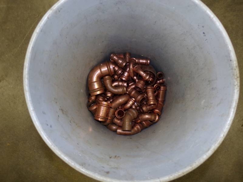 lot 130 image: Copper Plumbing Fittings