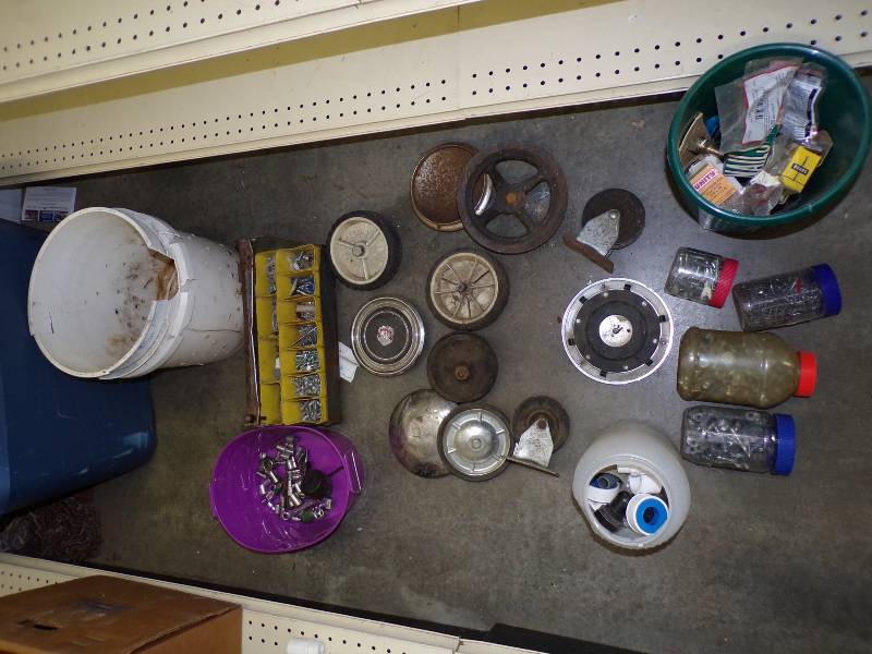 lot 205 image: Hubcaps, Hardware, Wheels and more